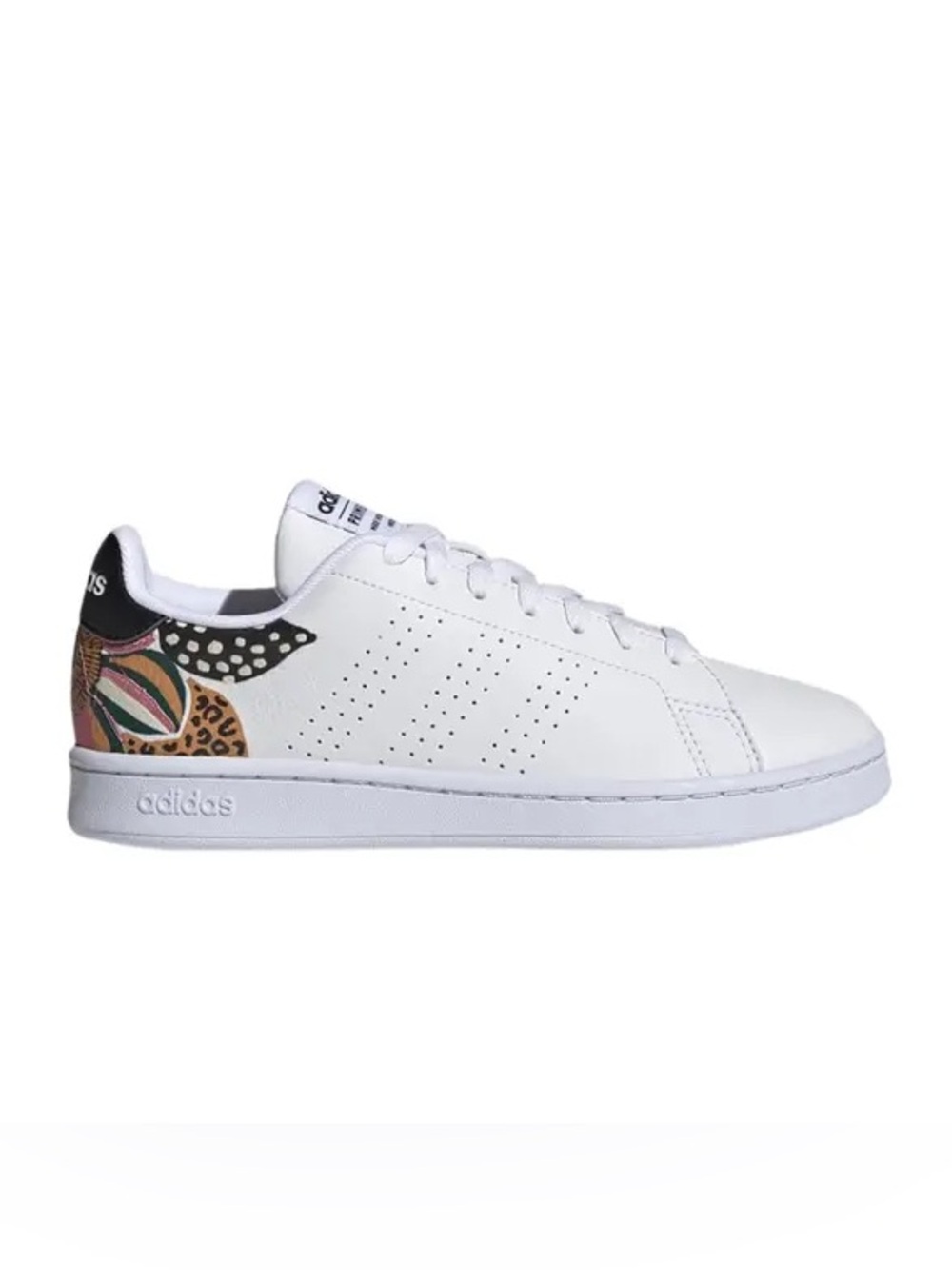 Adidas x Farm Rio Advantage Sneakers Women’s Size 9 White Floral Tropical Shoes